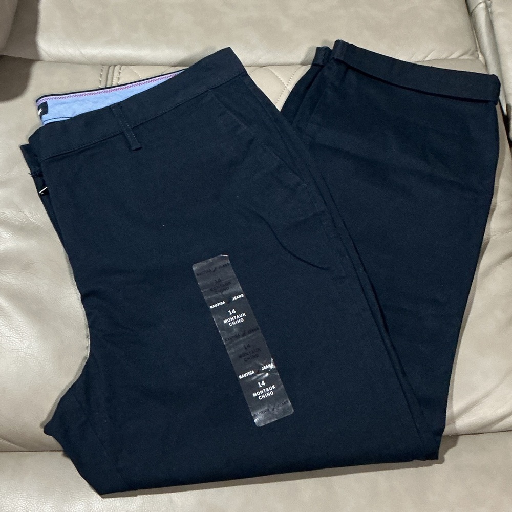 Náutica Uniqlo women’s Navy Dress Pants - Solid Dark Blue